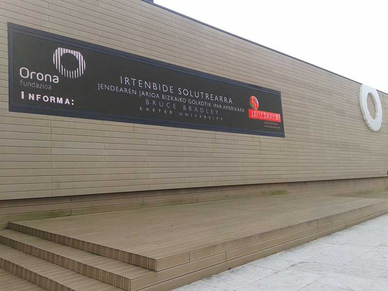 IRTENBIDE SOLUTREARRA · JENDEAREN JARIOA BIZKAIKO GOLKOTIK IPAR AMERIKARA