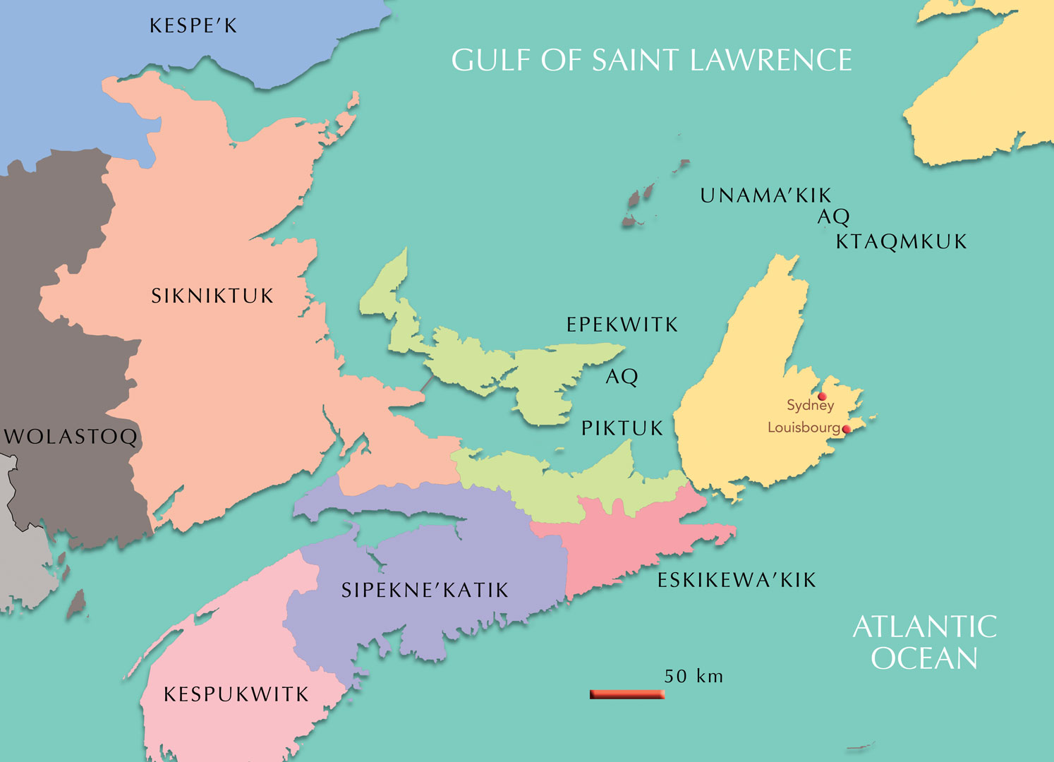 Detalle del territorio Mi'kma'k