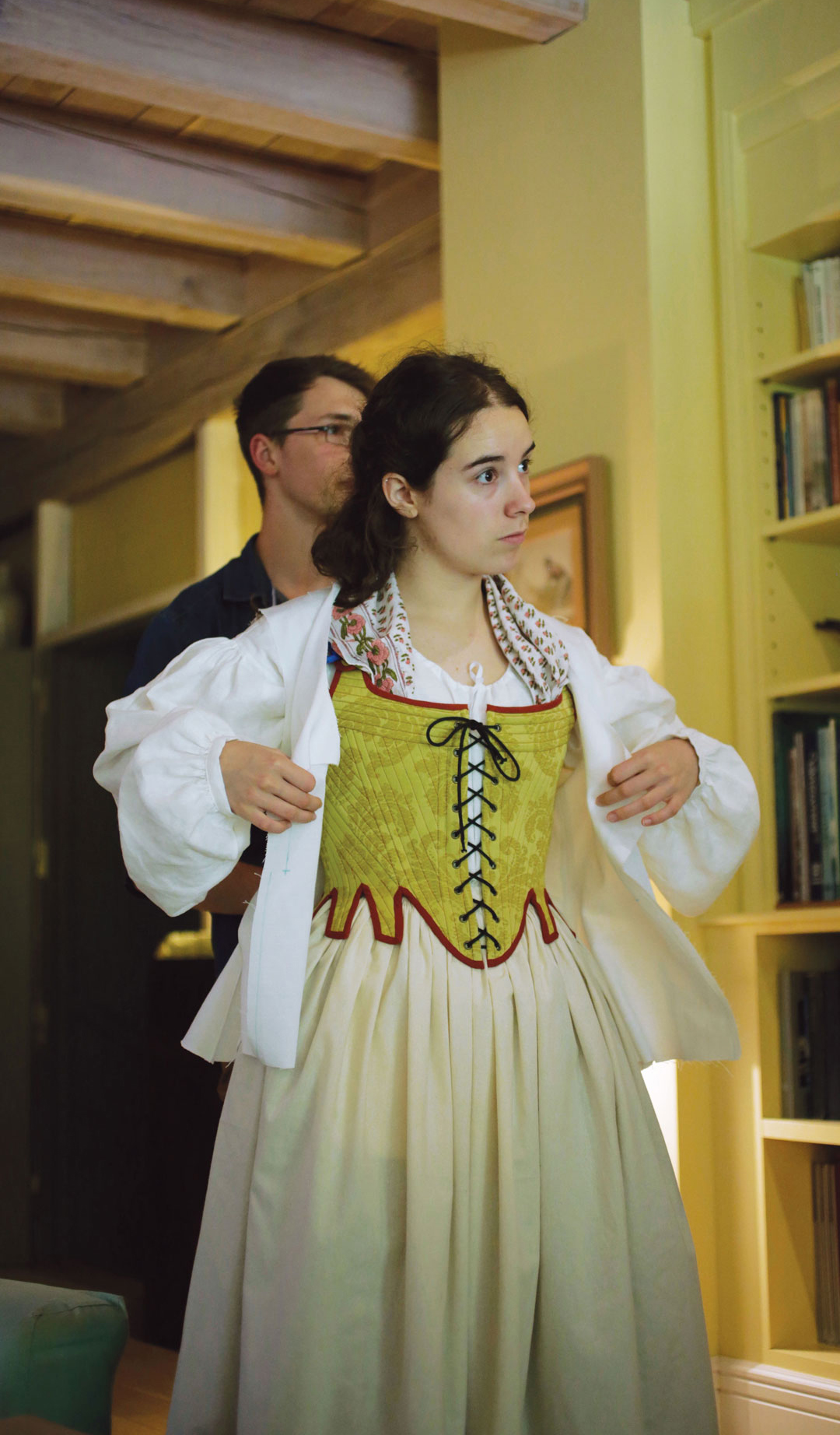 Jon y Amets. Prueba con patrón para las chaquetas de abrigo, que se harán en diferentes colores.